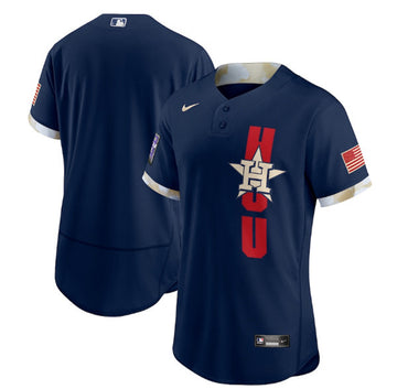 Custom Houston Astros navy All-Star jersey