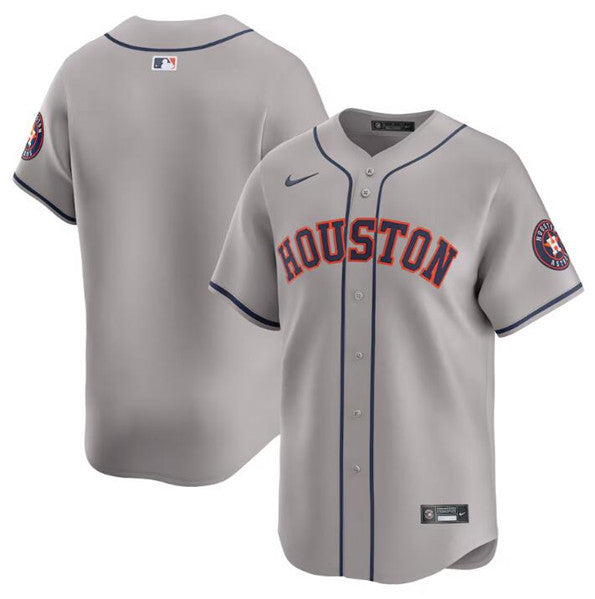 Custom Houston Astros gray Limited jersey