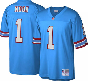 Tennessee Titans Warren Moon Tennessee Titans blue Game jersey