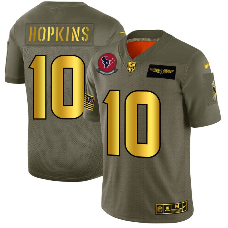 DeAndre Hopkins Houston Texans olive Salute To Service jersey