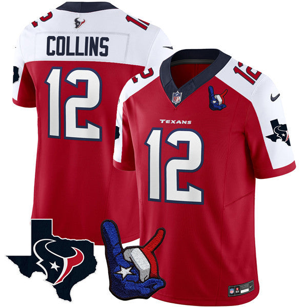 Nico Collins Houston Texans white Vapor jersey