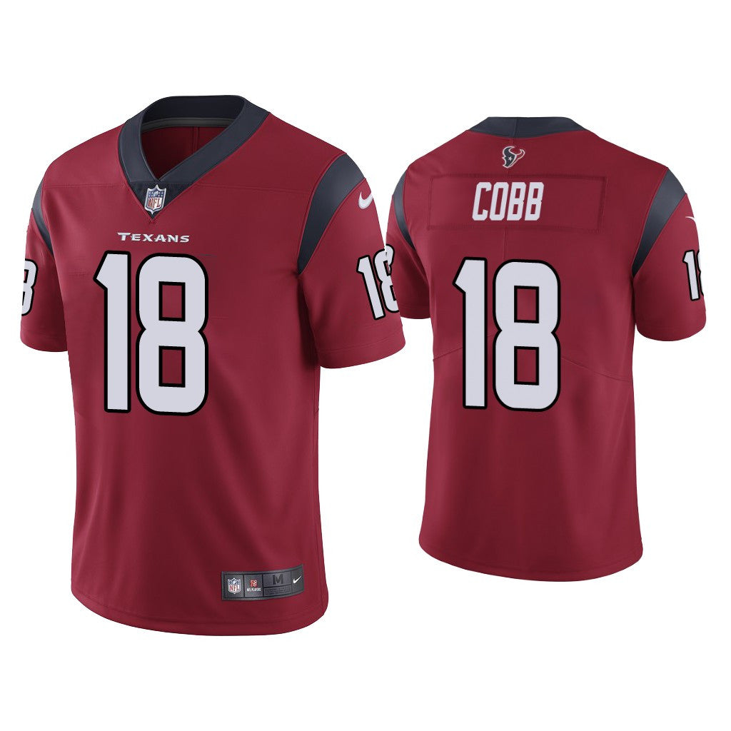 Randall Cobb New Houston Texans red Vapor jersey
