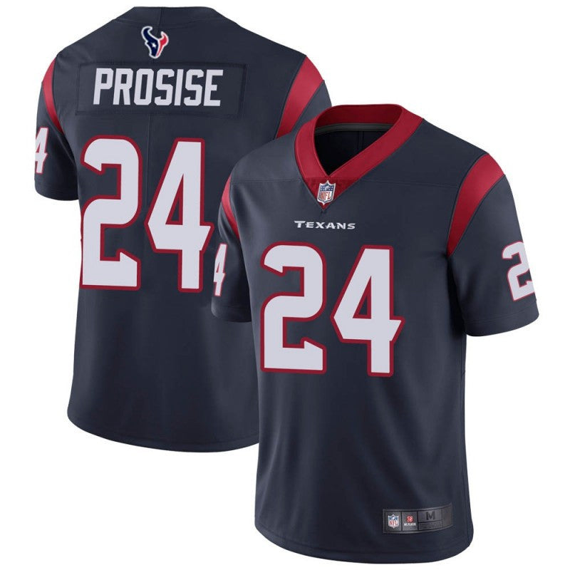 C.J. Prosise New Houston Texans navy Vapor jersey