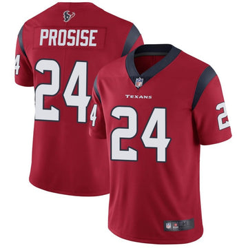 C.J. Prosise New Houston Texans red Vapor jersey