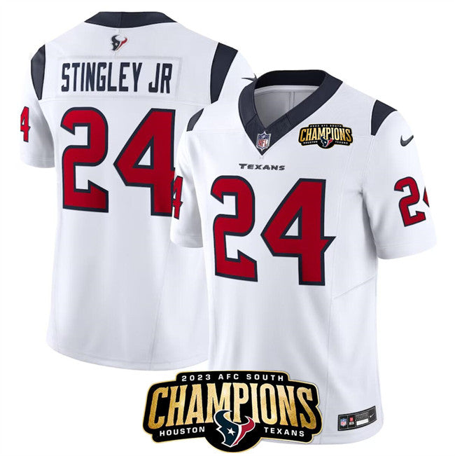 Derek Stingley Jr Houston Texans white Vapor jersey