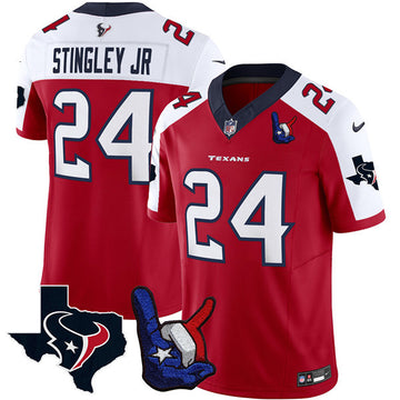 Derek Stingley Jr Houston Texans white Vapor jersey