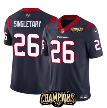 Devin Singletary Houston Texans navy Vapor jersey