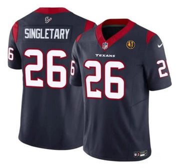 Devin Singletary Houston Texans navy Vapor jersey