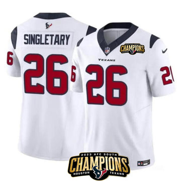 Devin Singletary Houston Texans white Vapor jersey