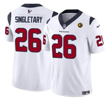 Devin Singletary Houston Texans white Vapor jersey