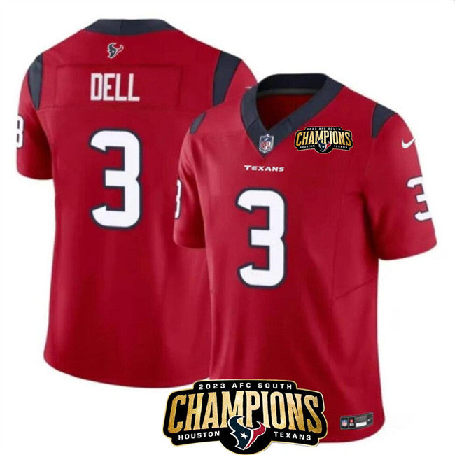 Tank Dell Houston Texans red Vapor jersey