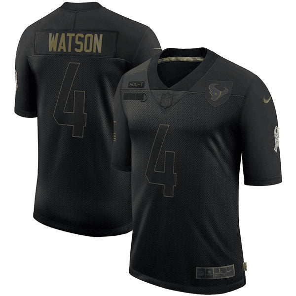Deshaun Watson Houston Texans black Salute To Service jersey