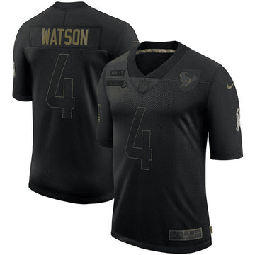 Deshaun Watson Houston Texans black Salute To Service jersey