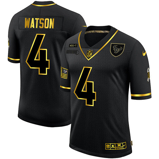 Deshaun Watson Houston Texans black Salute To Service jersey