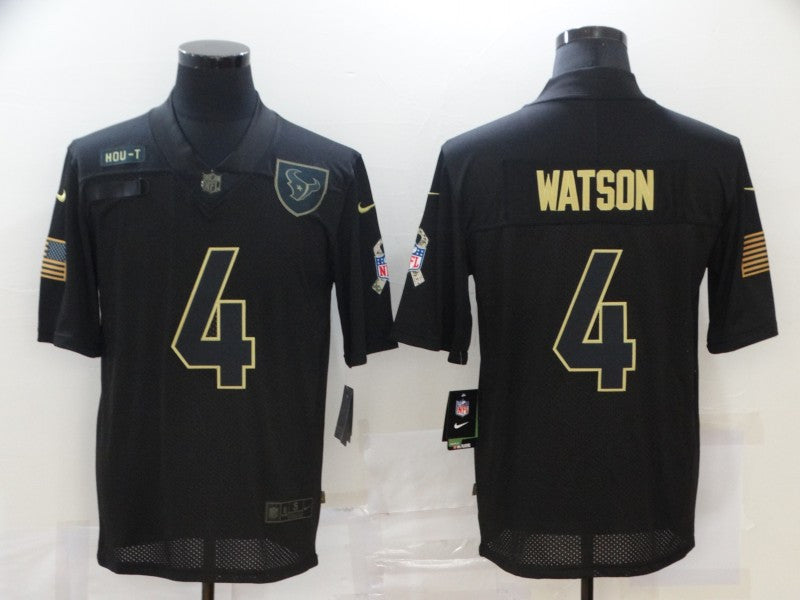 Deshaun Watson Houston Texans black Salute To Service jersey