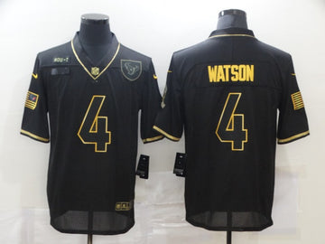 Deshaun Watson Houston Texans black Salute To Service jersey