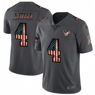Deshaun Watson Houston Texans grey Salute To Service jersey