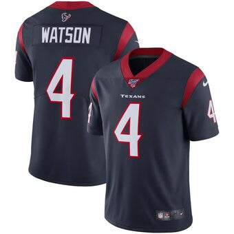 Deshaun Watson Houston Texans navy Vapor jersey