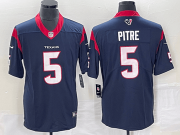 Jalen Pitre Houston Texans navy Vapor jersey