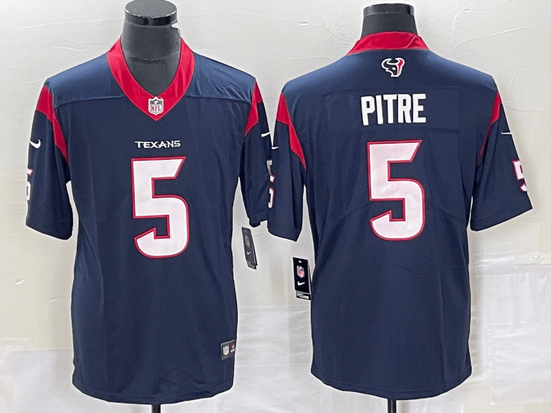 Jalen Pitre Houston Texans navy Vapor jersey