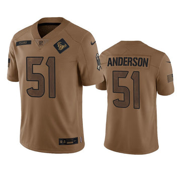 Will Anderson Jr Houston Texans brown Salute To Service jersey