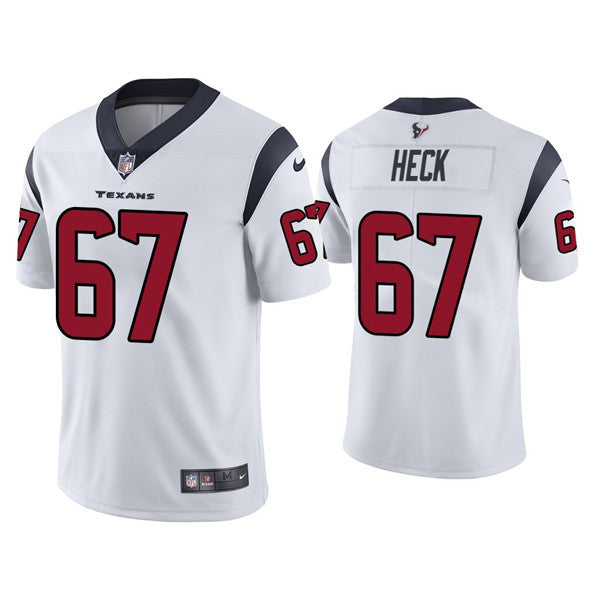 Charlie Heck Houston Texans white Vapor jersey