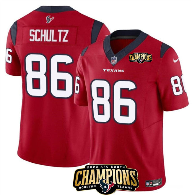 Dalton Schultz Houston Texans red Vapor jersey