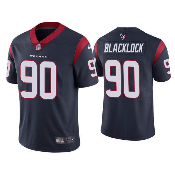 Ross Blacklock Houston Texans navy Vapor jersey