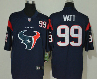 J.J. Watt Nav Houston Texans blue Vapor jersey