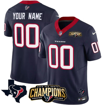 Custom Houston Texans navy Limited jersey
