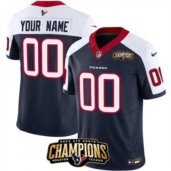 Custom Houston Texans navy Vapor jersey