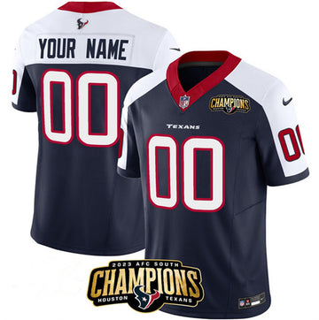 Custom Houston Texans navy Vapor jersey