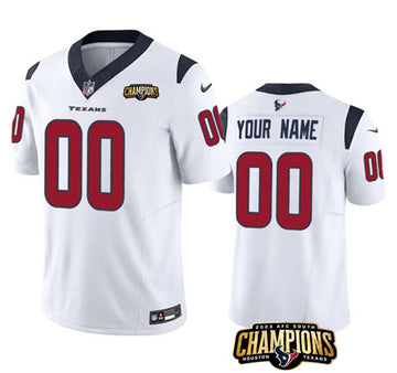 Custom Houston Texans white Vapor jersey