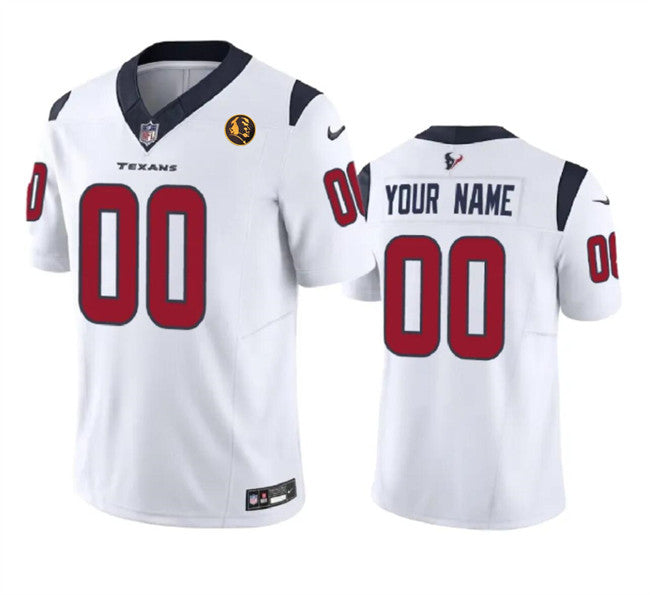 Custom Houston Texans white Vapor jersey