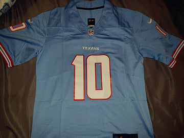 Custom Houston Texans blue Limited jersey