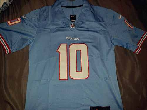 Custom Houston Texans blue Limited jersey