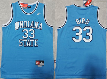 Larry Bird Indiana State Sycamores blue jersey