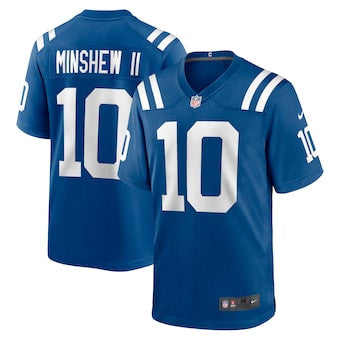 Gardner Minshew II Indianapolis Colts royal Game jersey