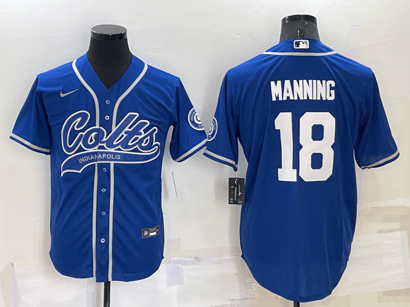 Peyton Manning Indianapolis Colts blue jersey