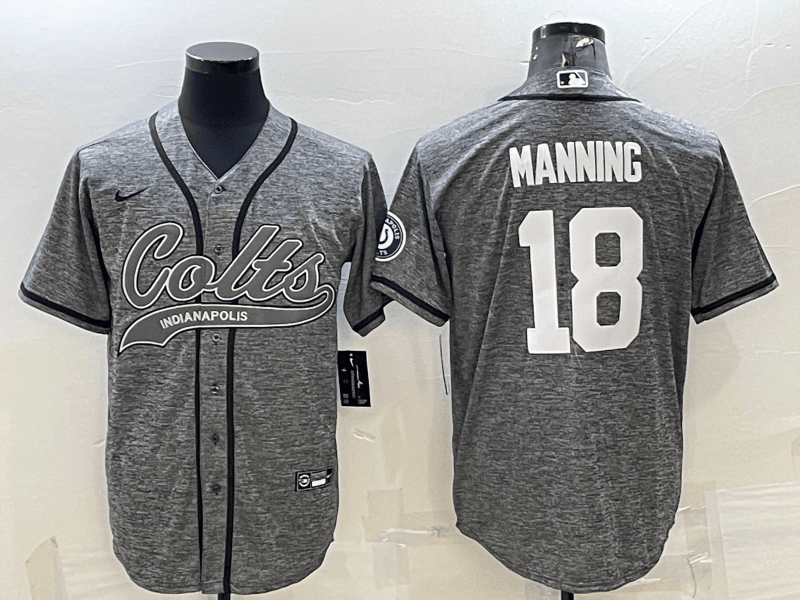 Peyton Manning Indianapolis Colts grey jersey