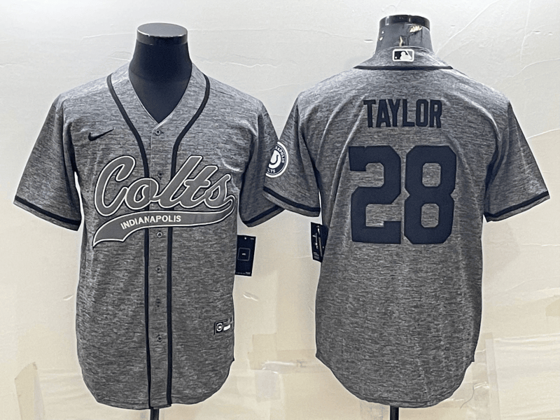 Jonathan Taylor Indianapolis Colts grey jersey