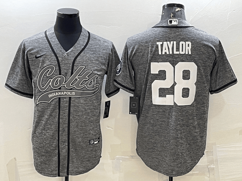 Jonathan Taylor Indianapolis Colts grey jersey