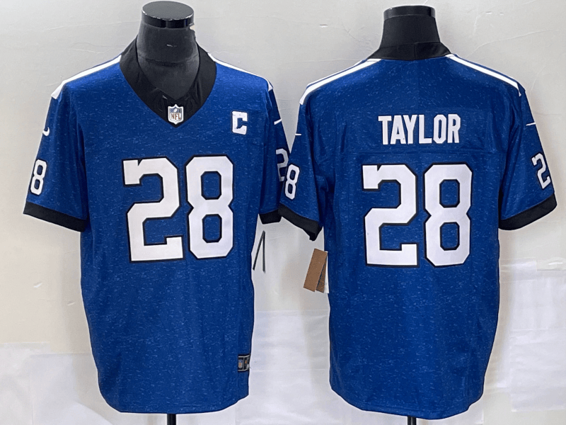 Jonathan Taylor Indianapolis Colts royal FUSE jersey