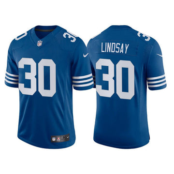 Phillip Lindsay New Indianapolis Colts blue jersey