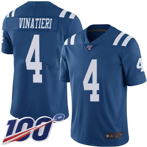Adam Vinatieri Indianapolis Colts blue Vapor jersey