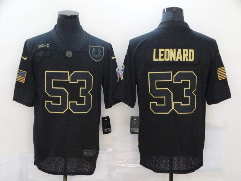 Darius Leonard Indianapolis Colts black Salute To Service jersey