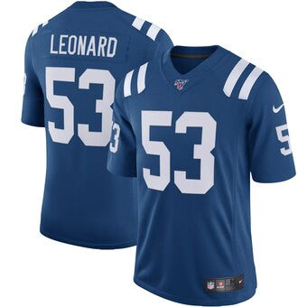 Darius Leonard Indianapolis Colts blue Vapor jersey