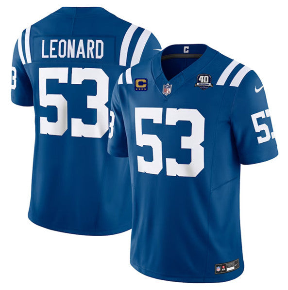 Shaquille Leonard Indianapolis Colts blue Vapor jersey