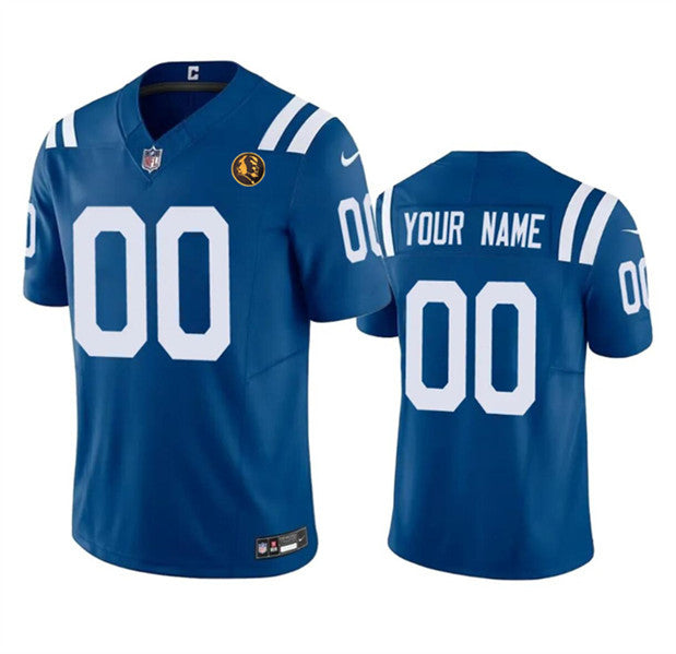 Custom Indianapolis Colts blue Vapor jersey