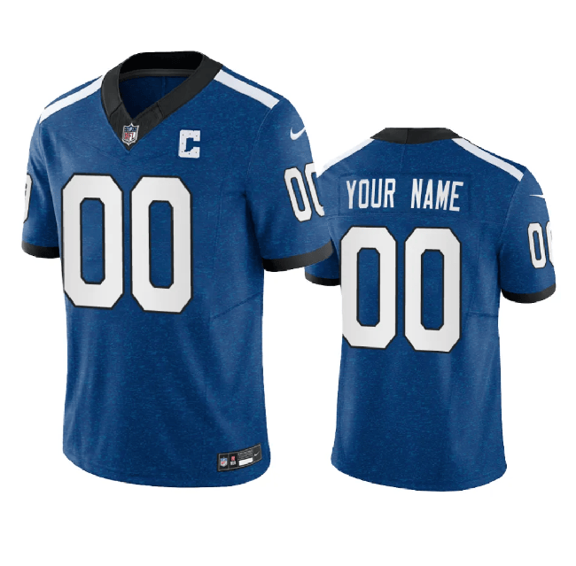 Custom Indianapolis Colts royal Limited jersey